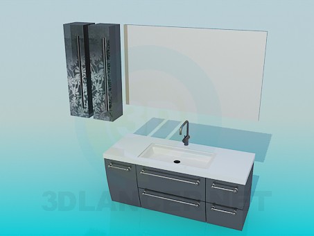modelo 3D Lavabo mueble - escuchar modelo 3D Lavabo mueble - escuchar