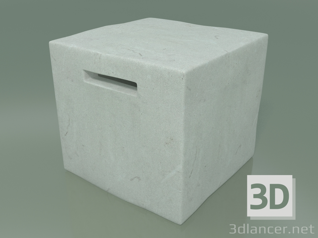 3D Modell Beistelltisch, Ottomane, Straße InOut (41, White Ceramic) - Vorschau