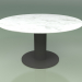 3d model Dining table 314 (Metal Smoke, Carrara Marble) - preview