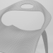 3d Пластиковый стул модель купить - ракурс