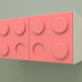 3d model Children's horizontal wall shelf (Coral) - preview