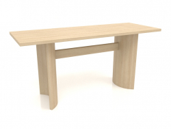 डाइनिंग टेबल डीटी 05 (1600x600x750, लकड़ी सफेद)