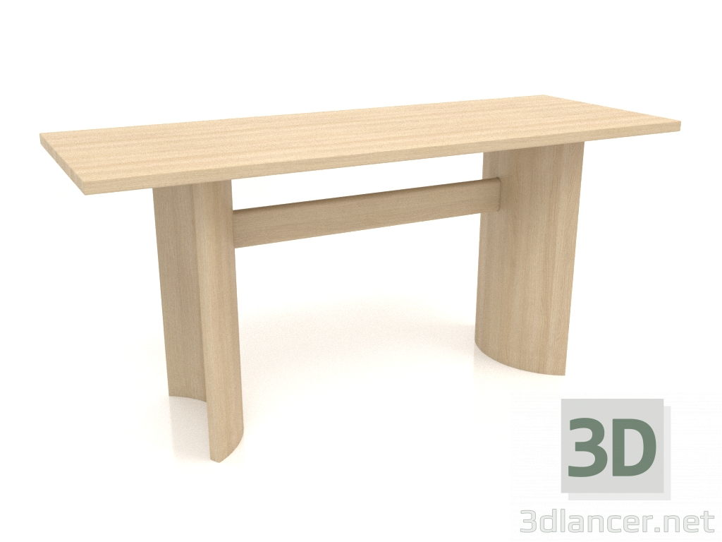 3D Modell Esstisch DT 05 (1600x600x750, Holz weiß) - Vorschau