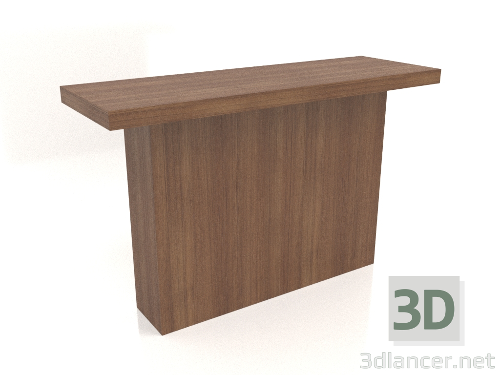 3D Modell Konsolentisch KT 10 (1200x400x750, Holz braun hell) - Vorschau
