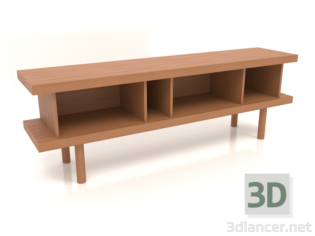 3d model Mueble TM 13 (1800x400x600, rojo madera) - vista previa