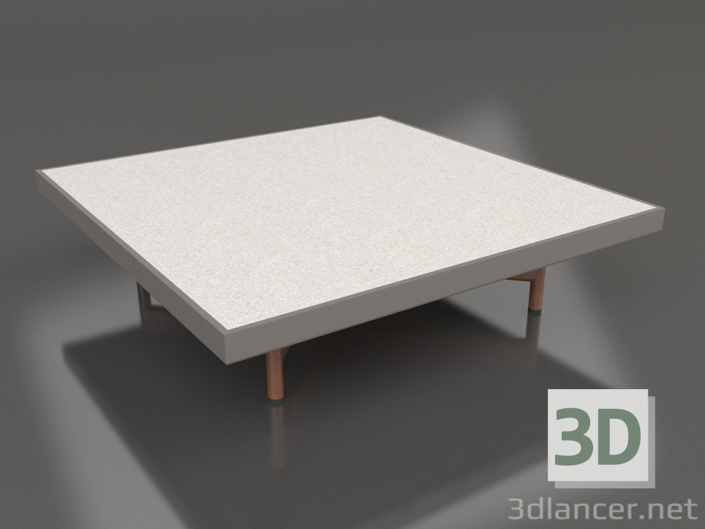 3d model Square coffee table (Quartz gray, DEKTON Sirocco) - preview