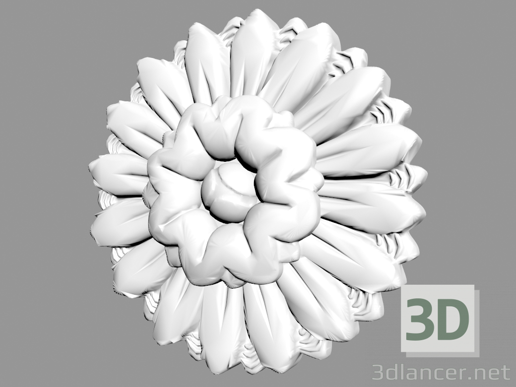 modèle 3D Fragment d'ornement A322 - preview