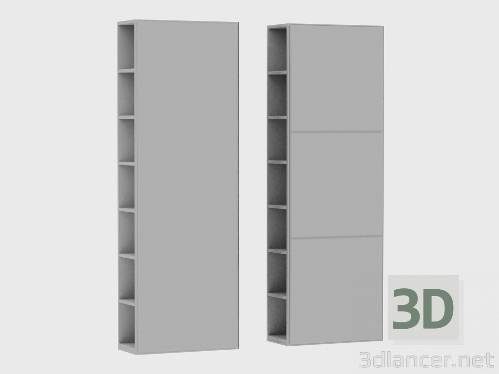 modello 3D Elementi del sistema modulare IANUS MIDDLE WITH BACK (U268) - anteprima
