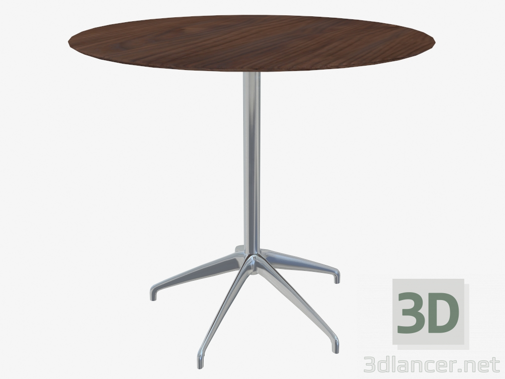 3d model Coffee table (walnut 80x73) - preview