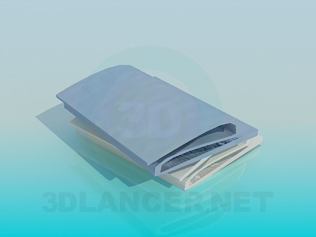 3d модель Сложенные полотенца – превью 3d модель Сложенные полотенца – превью