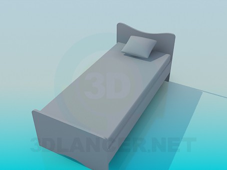 3d model Bed for a child - preview 3d model Bed for a child - preview