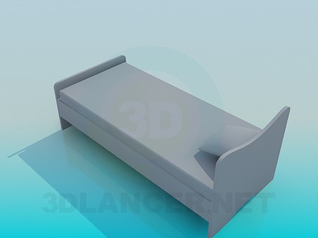 3d model Bed for a child - preview 3d model Bed for a child - preview