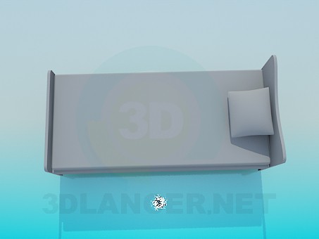 3d model Bed for a child - preview 3d model Bed for a child - preview