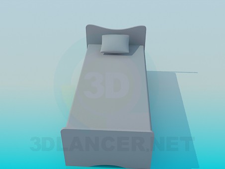 3d model Bed for a child - preview 3d model Bed for a child - preview