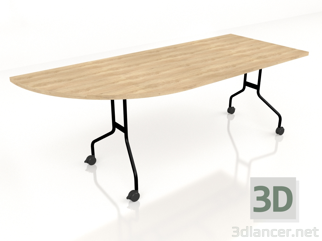 3D modeli Katlanır konferans masası Easy PFT04 (2000x800) - önizleme