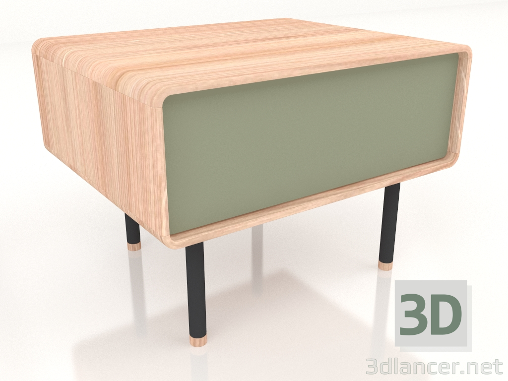 3d model Bedside table Fina (Olive) - preview