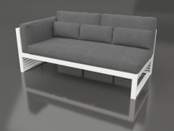 Modulares Sofa, Teil 1 links, hohe Rückenlehne (Weiß)