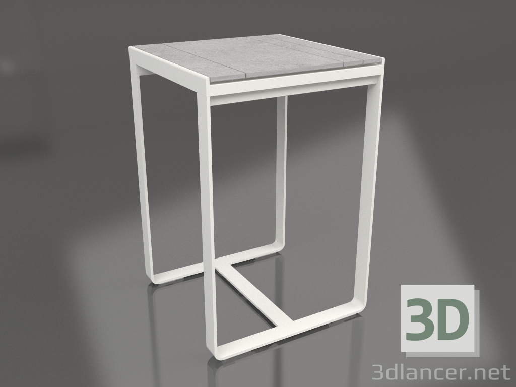 modello 3D Tavolo bar 70 (DEKTON Kreta, Grigio agata) - anteprima