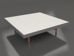 Square coffee table (Anthracite, DEKTON Sirocco)
