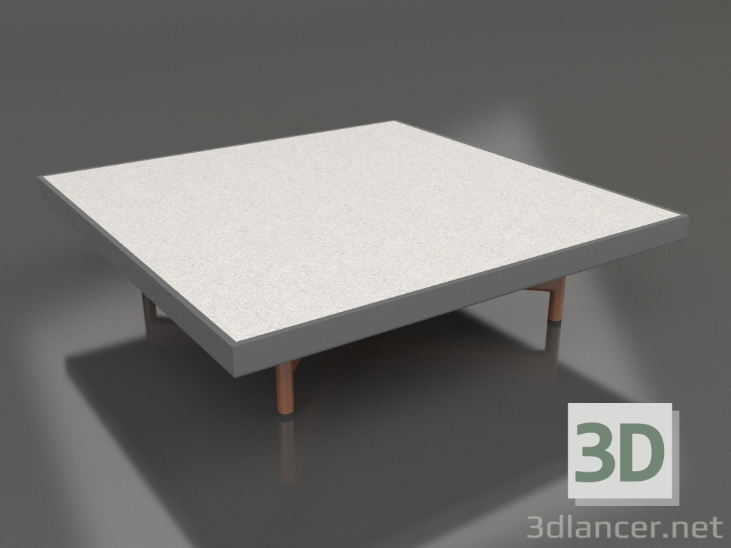 modèle 3D Table basse carrée (Anthracite, DEKTON Sirocco) - preview