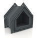 3D Modell XS Haustierhaus (Anthrazit) - Vorschau