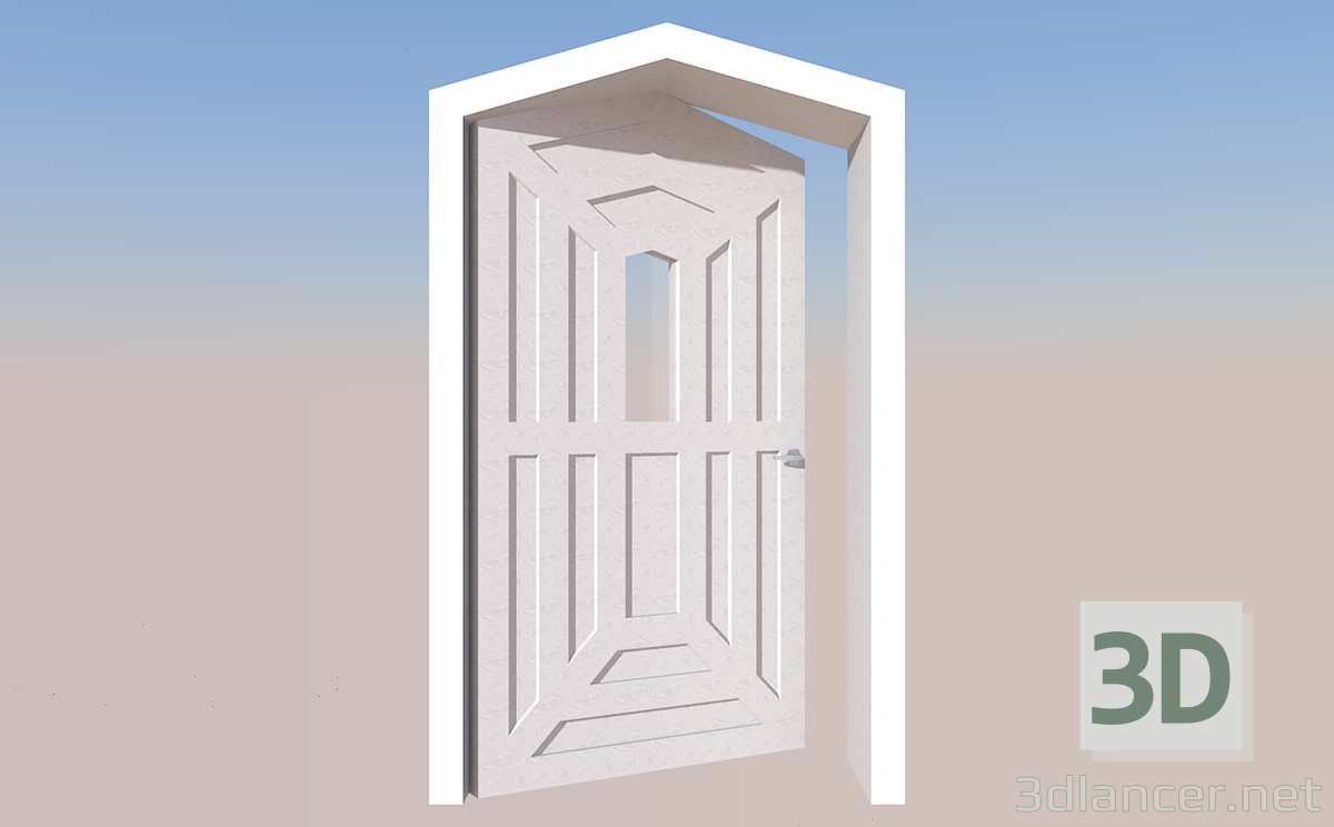 modello 3D Porta d'ingresso - anteprima