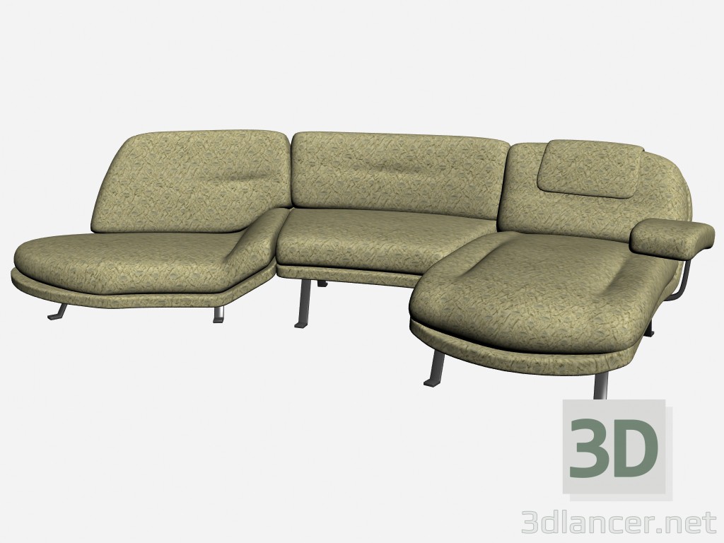 modèle 3D Canapé Lord 2 - preview