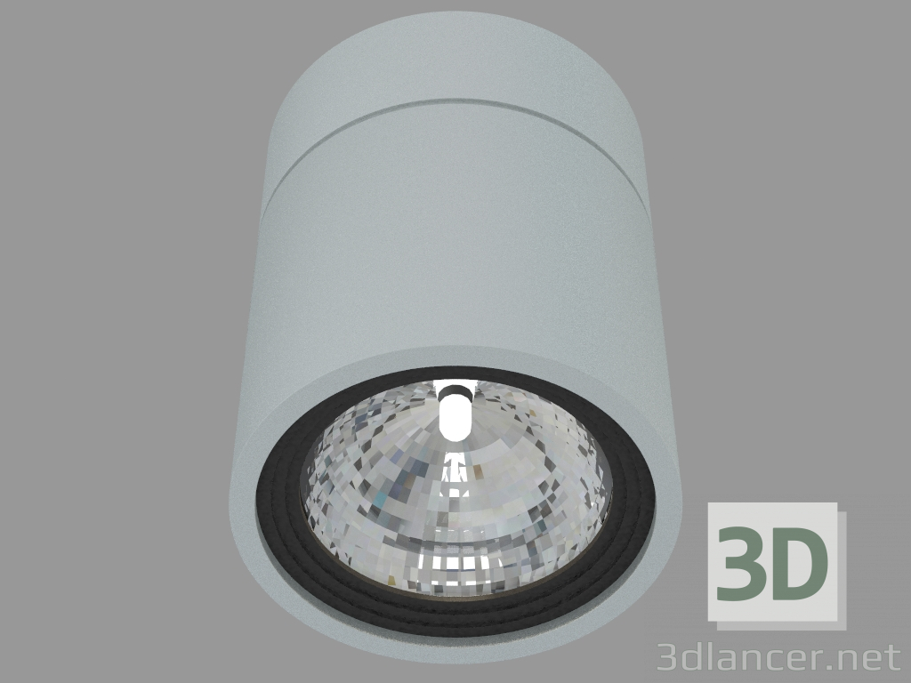 3d модель Накладной светодиодный светильник (DL18426 11WW-R Alu) – превью