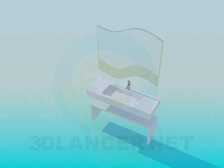 modèle 3D Lavabo - preview