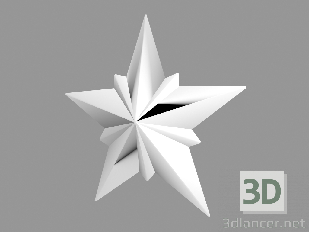 3d модель Фрагмент орнамента A323 – превью