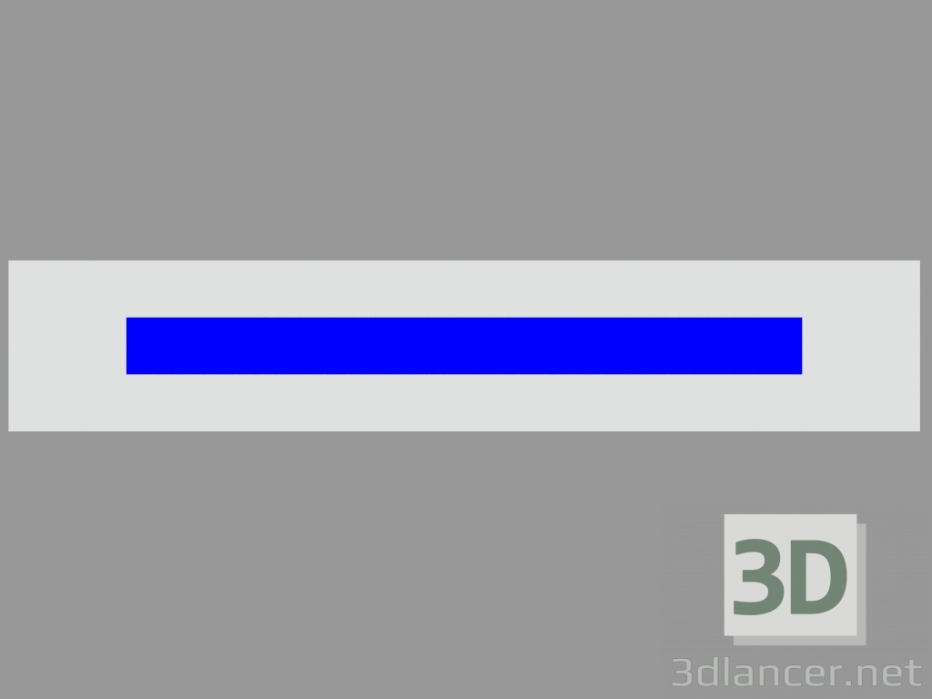 3D Modell Wandeinbauleuchte RIGHELLO SHORT FLAT DIFFUSER (S4508) - Vorschau