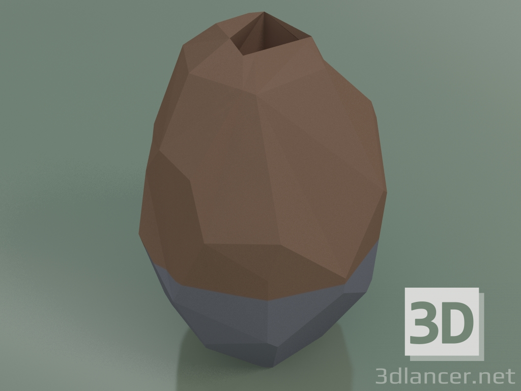 modèle 3D Vase Sface Q319 (Marron-Gris) - preview