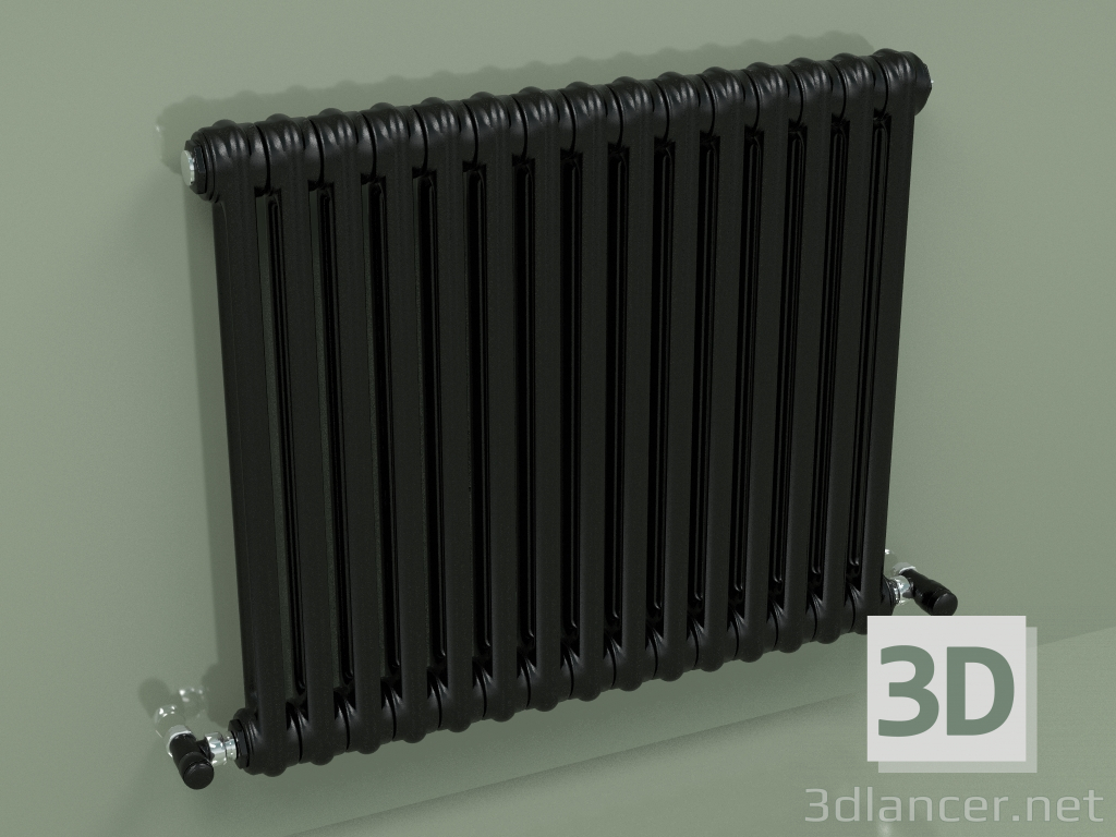 3D Modell Kühler TESI 2 (H 600 15EL, Schwarz - RAL 9005) - Vorschau