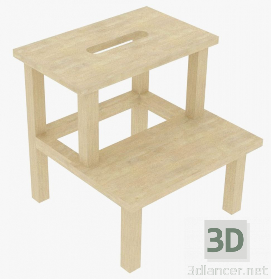 3d model Ladder stool - preview 3d model Ladder stool - preview