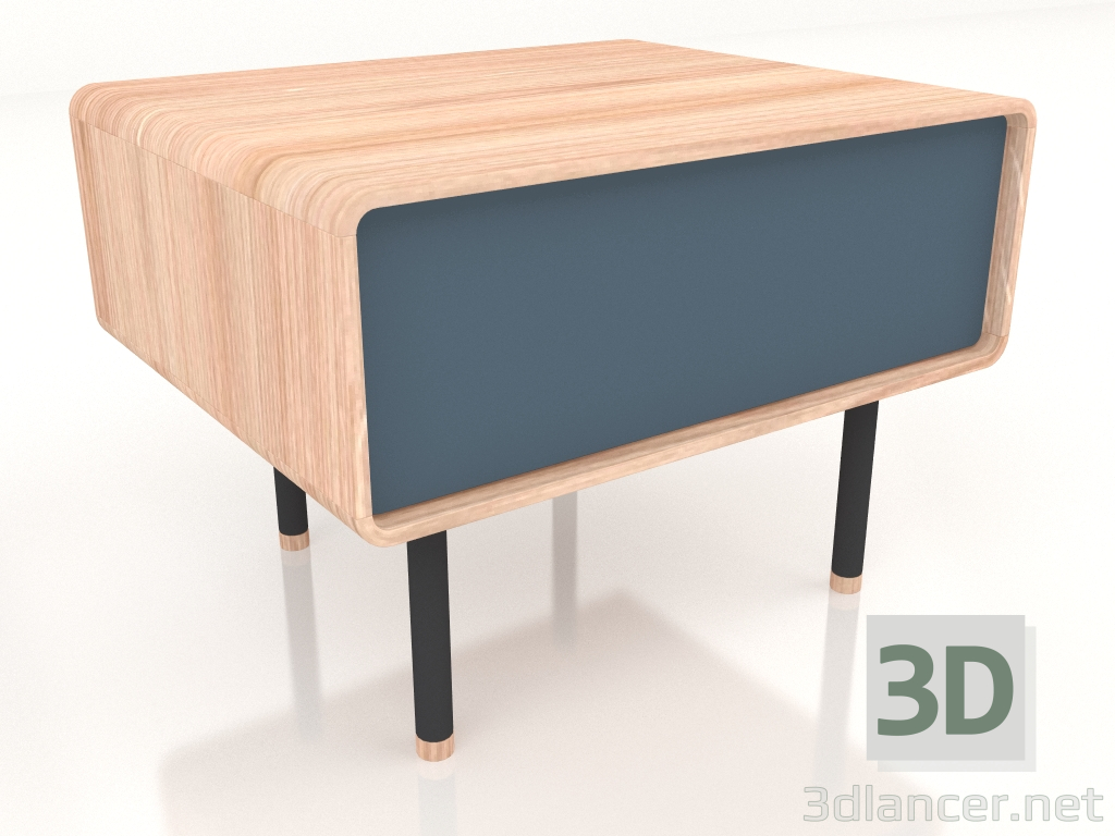 modèle 3D Table de chevet Fina (Bleu fumé) - preview