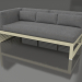 3d model Modular sofa, section 1 left (Gold) - preview