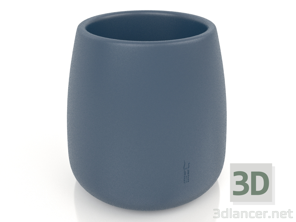 modèle 3D Pot pour une plante 1 (Gris bleu) - preview