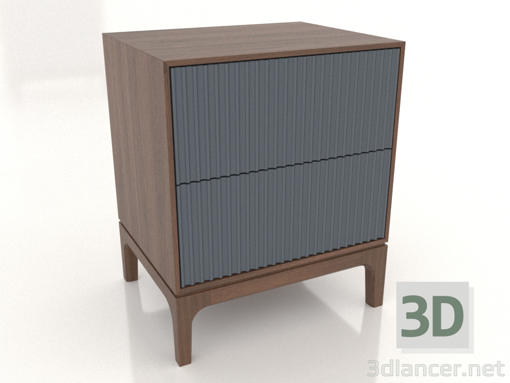 3d model Mesita de noche FARGO 2 cajones con frontales fresados (pizarra, roble tabaco, opción 1) - vista previa 3d model Mesita de noche FARGO 2 cajones con frontales fresados (pizarra, roble tabaco, opción 1) - vista previa