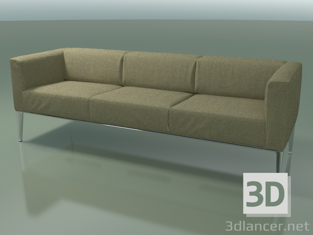 3d model Triple sofa 1402 (LU1) - preview