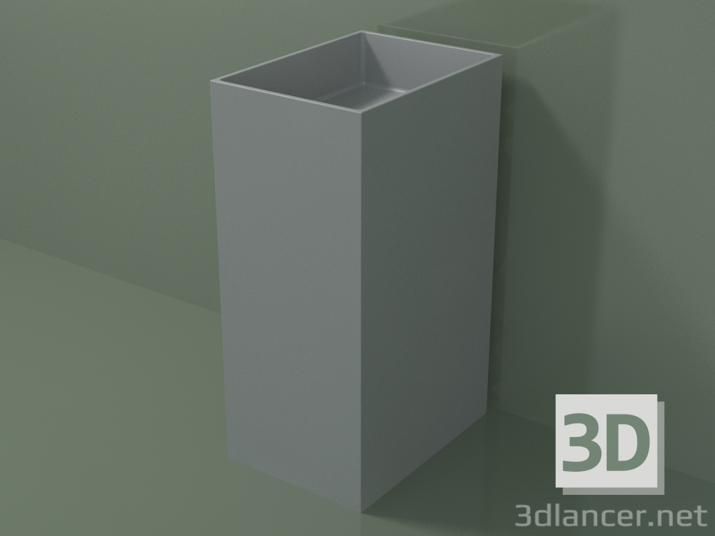 3D modeli Ayaklı lavabo (03UN16301, Silver Grey C35, L 36, P 50, H 85 cm) - önizleme