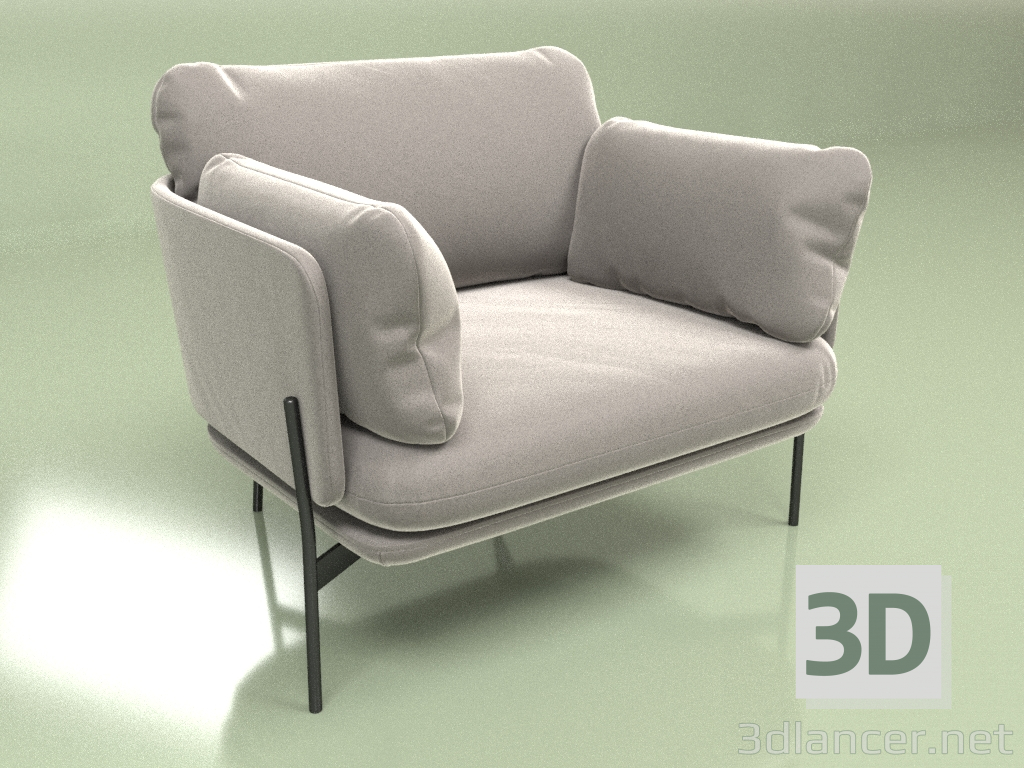 Modelo 3d Poltrona Sussex - preview