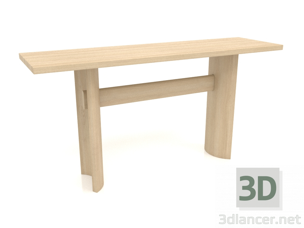 3D Modell Konsole DT 05 (1400x400x700, Holz weiß) - Vorschau