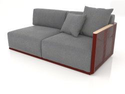 Sofa module section 1 right (Wine red)