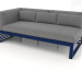 3d model Modular sofa, section 1 left (Night blue) - preview