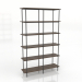 3d model Rack 4 1200X350X1950 mm (lightened ash walnut) - preview