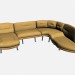 modello 3D Signore divano 4 - anteprima