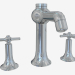 3d model Bath mixer with two separate valves - preview