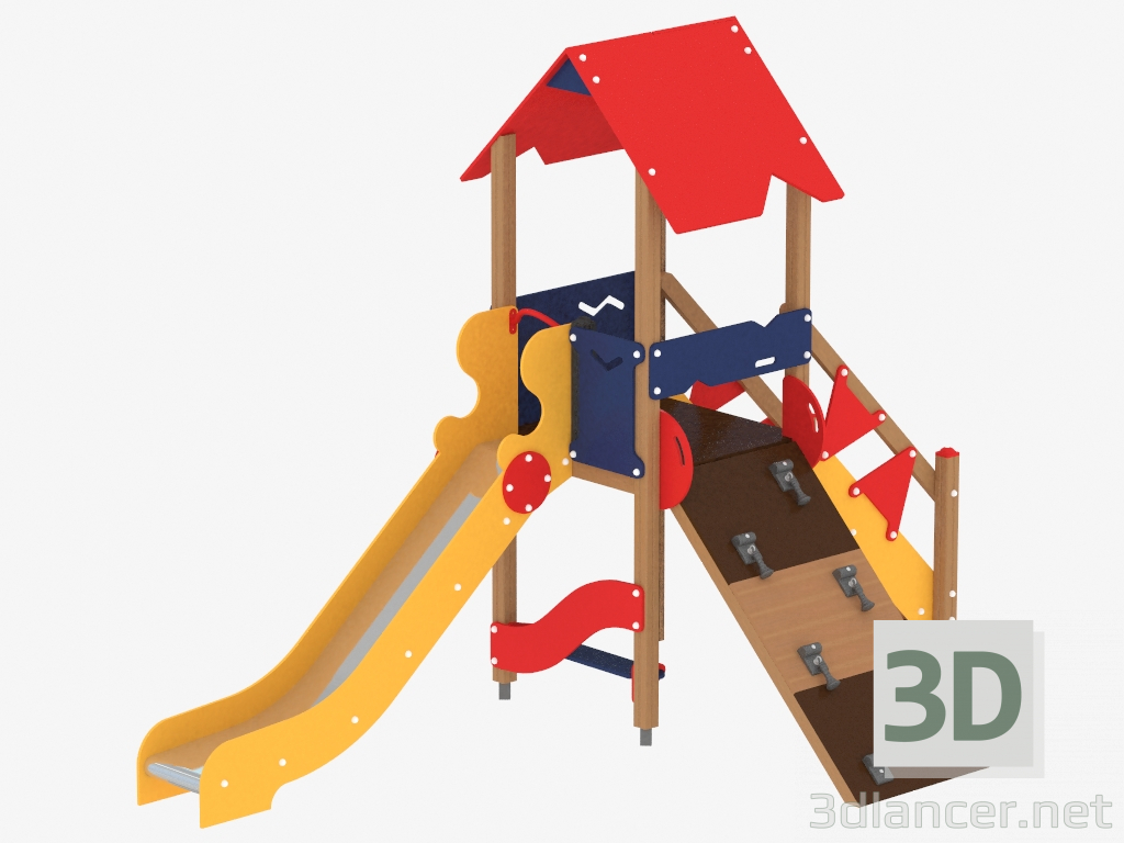 3d model Children's play complex (1104) - preview