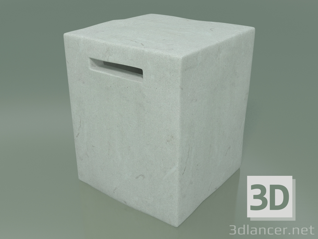 modello 3D Tavolino, pouf, street InOut (42, ceramica bianca) - anteprima