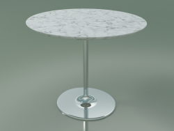 Oval coffee table 0742 (H 43 - 51x47 cm, marble, CRO)